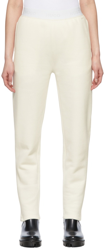 Photo: Hugo White Cotton Lounge Pants