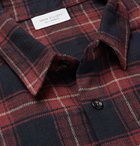 John Elliott - Slim-Fit Checked Cotton Shirt - Men - Red