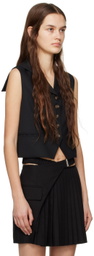 J KOO Black Sailor Collar Blazer