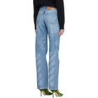 Off-White Blue Paisley Susy Jeans