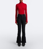 Perfect Moment Ribbed-knit wool-blend bodysuit