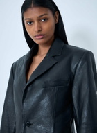 Alexander Wang Leather Single-Breasted Blazer