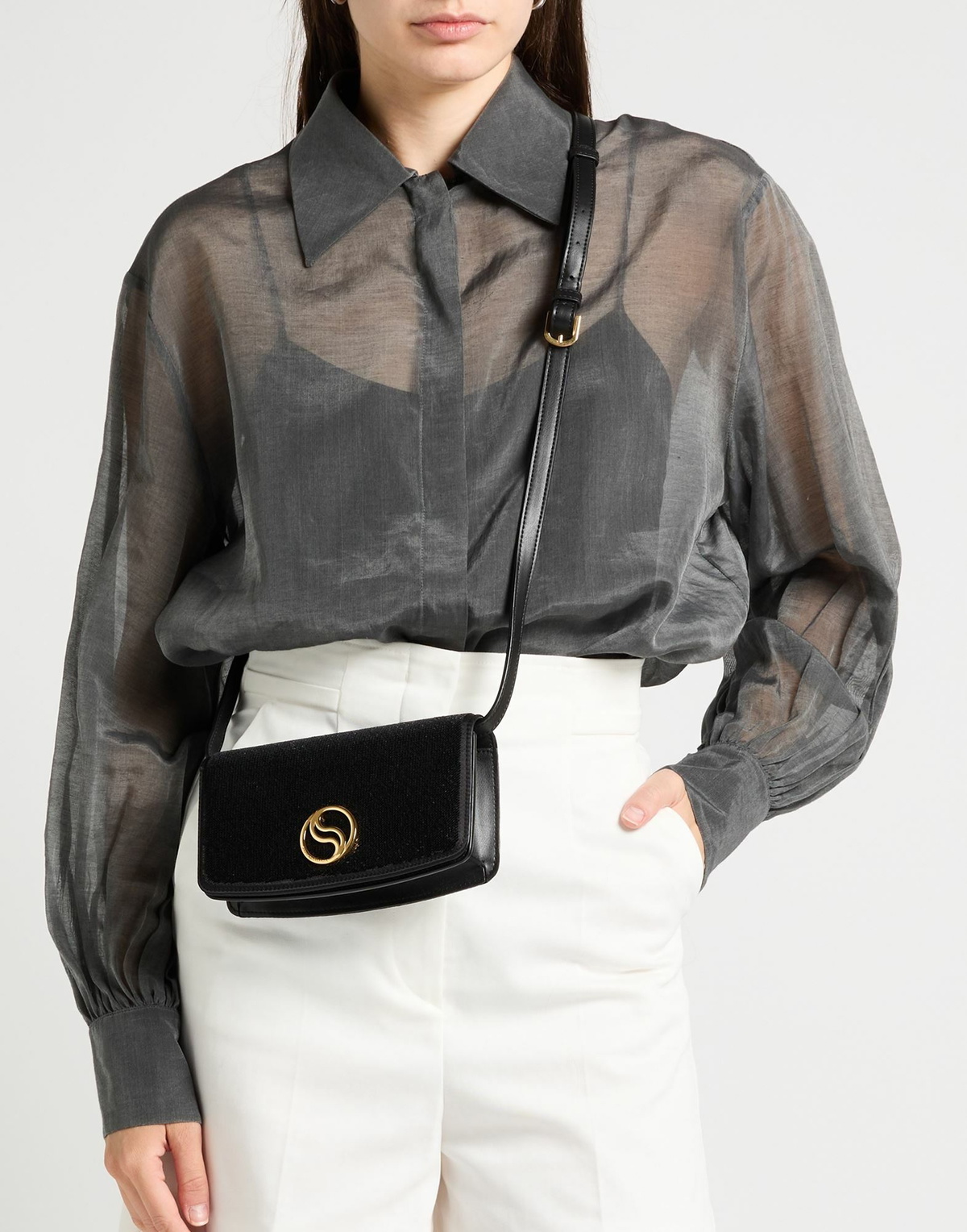 Stella Mccartney Womens Cross-body bag in Black