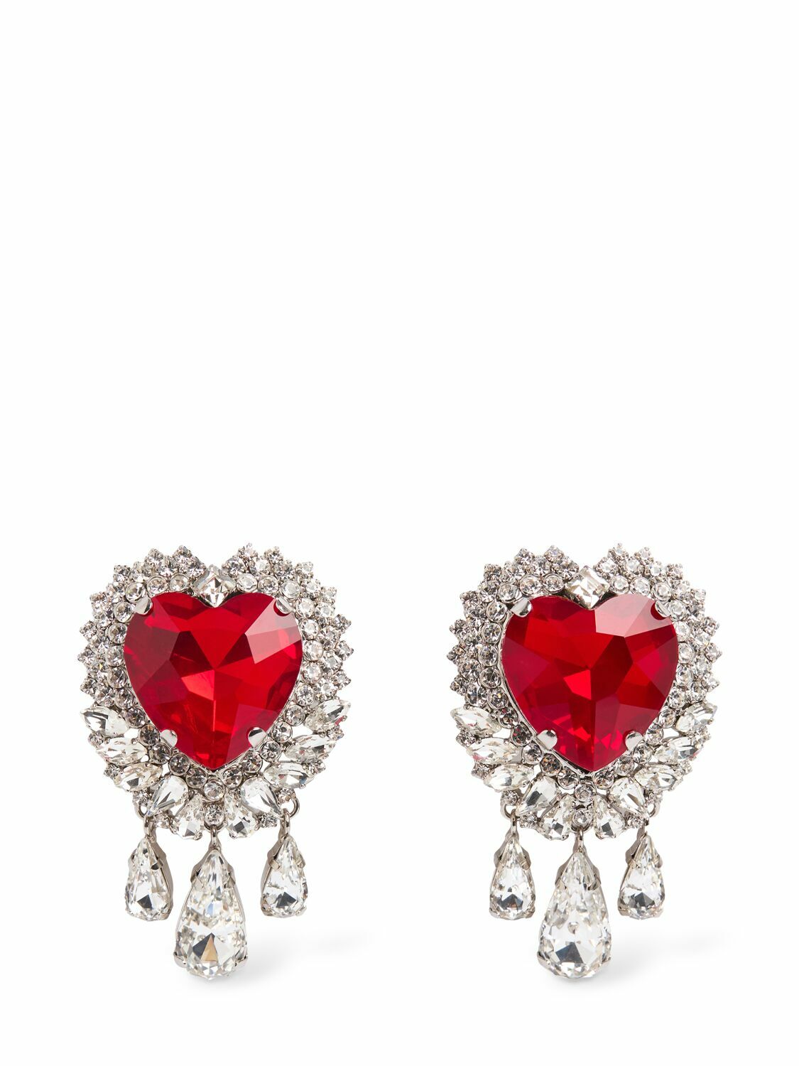 Collier Cœur Alessandra RICH - Cristaux Scintillants Sur Plaqué Argent - Neuf Sans Emballage