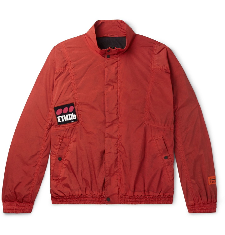 Photo: Heron Preston - Logo-Appliquéd Shell Jacket - Red