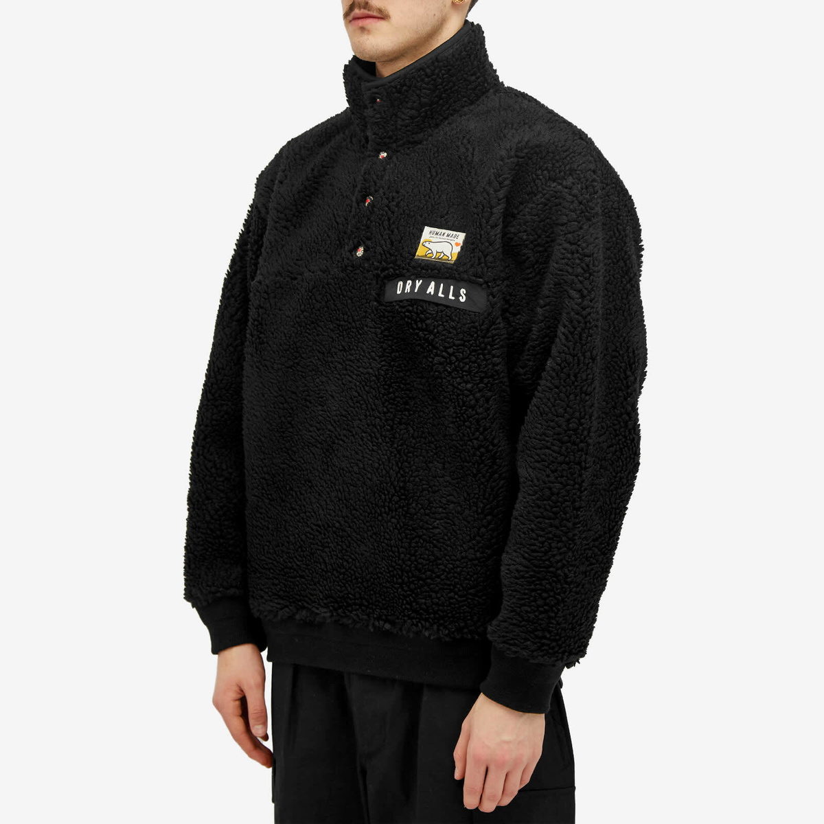 Human Made Men's Boa Fleece Pullover Fleece in Black