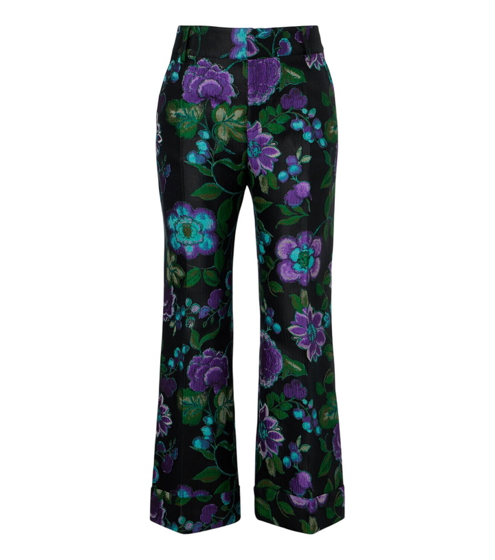 Photo: La DoubleJ Hendrix floral jacquard straight pants