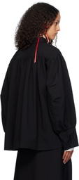 AO Yes Black Gathered Jacket