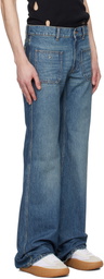 Coperni Blue Four Pocket Straight Leg Jeans