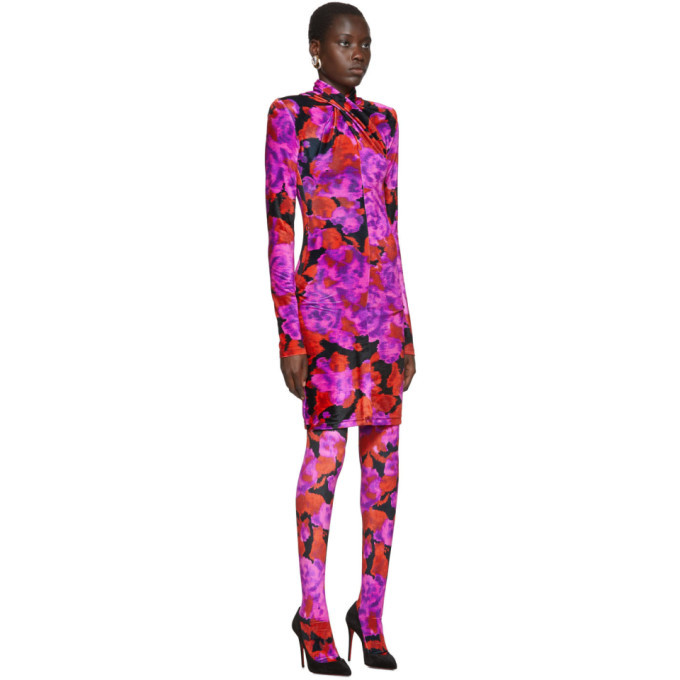 Richard Quinn Red Floral Dress