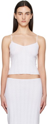 Cou Cou White 'The Long' Camisole