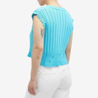 Marni Women's V Neck Sweater in Cobalt