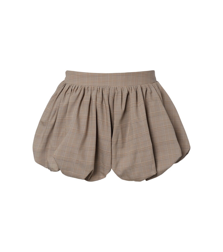 Photo: The Frankie Shop Alina checked wool-blend shorts