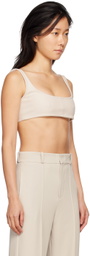 Yuzefi Off-White Scoop Tank Top