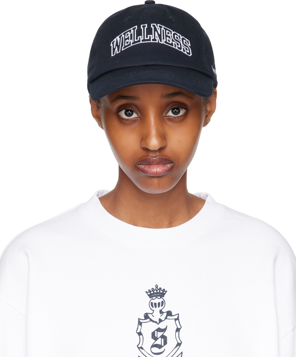 キャップ SPORTY & RICH WELLNESS IVY HAT NAVY Sporty & Rich Navy Wellness Ivy Cap Sporty & Rich