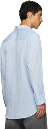 R13 Blue Drop Neck Shirt