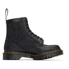 Dr. Martens Black Made In England Harris Tweed Edition 1460 Boots