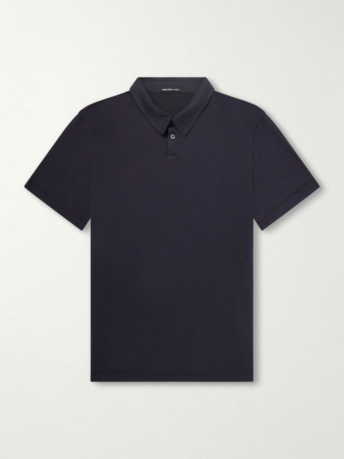 James Perse - Luxe Lotus Cotton-Jersey Polo Shirt - Blue