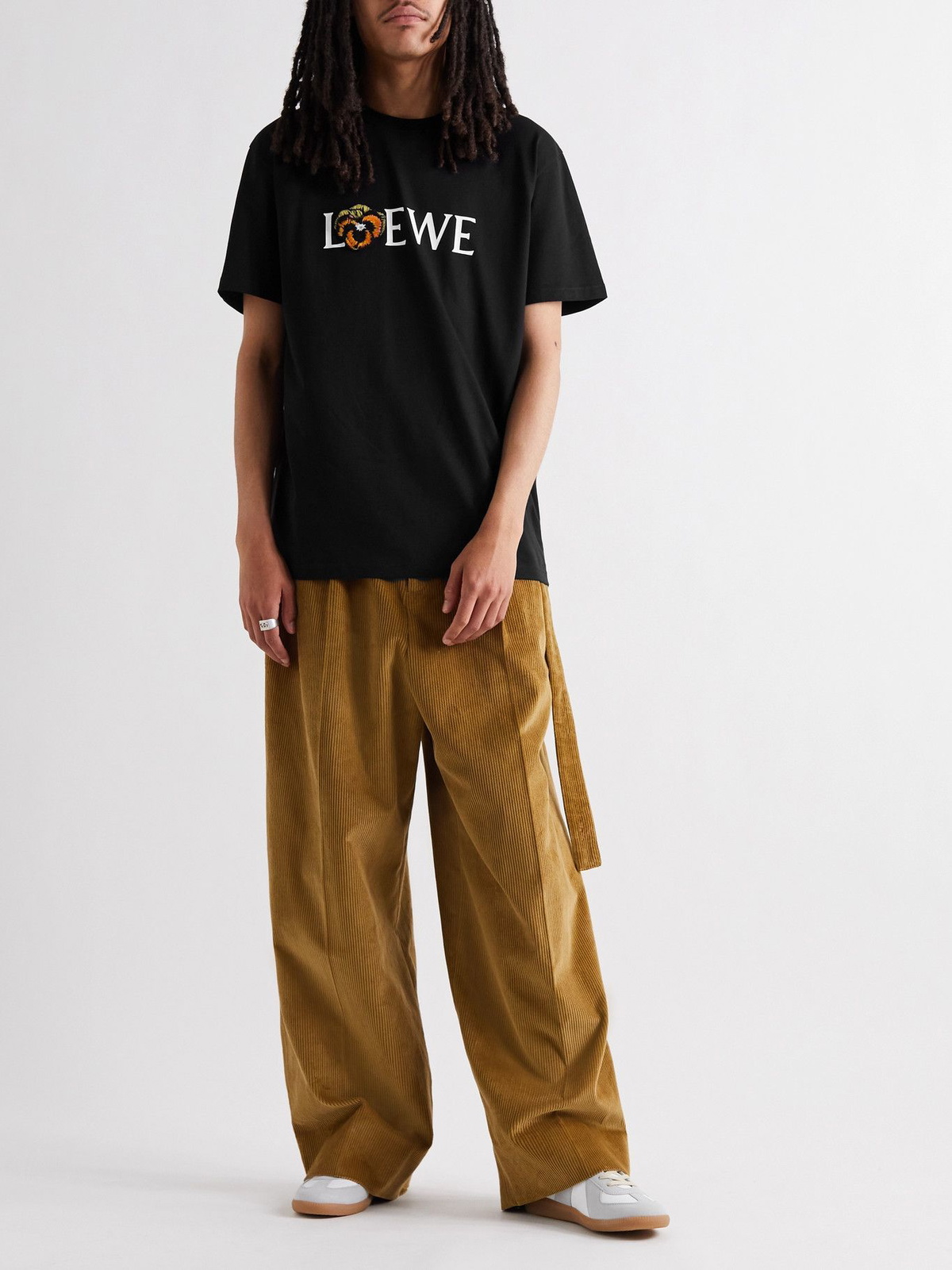 LOEWE - Joe Brainard Appliquéd Logo-Print Cotton-Jersey T-Shirt 