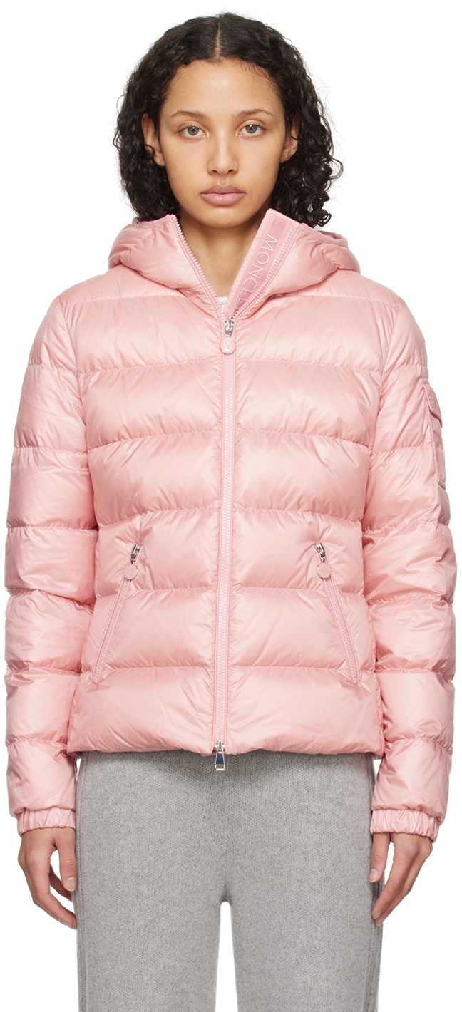 Moncler Pink Gles Down Jacket Moncler