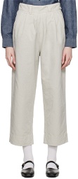 Margaret Howell Gray Cropped Trousers