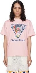 Casablanca Pink 'La Joueuse' T-Shirt