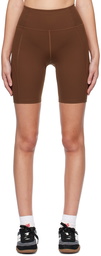 Girlfriend Collective Brown Bike Sport Shorts