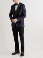 Brioni - Slim-Fit Shawl-Collar Cotton-Blend Jacquard Tuxedo Jacket - Black