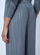 Pleats Please Issey Miyake Pleated Wide-Leg Trousers