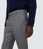 Gucci - Web Stripe wool flannel pants