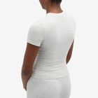 Adanola Women's Short Sleeve Top in Grey Melange