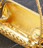 Bottega Veneta - Knot Mini metallic leather shoulder bag