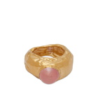 Simuero Women's Fruto Ring in Gold/Pink