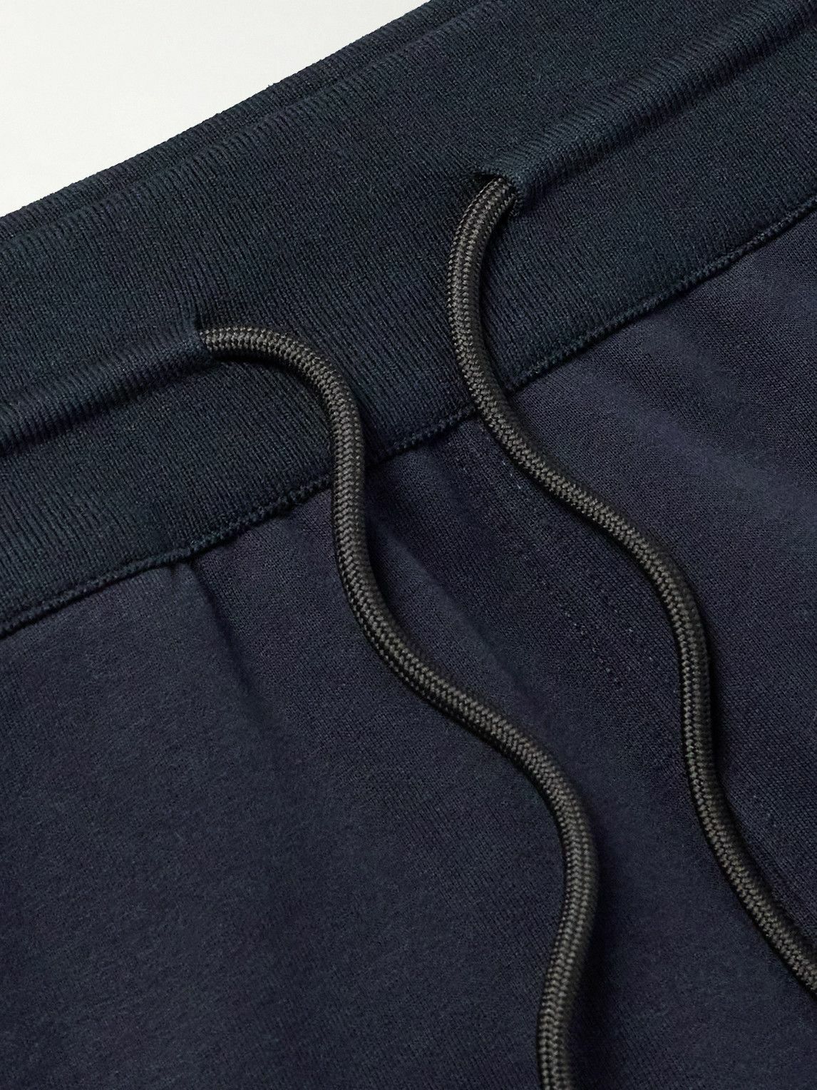 Loro Piana - Vogel Tapered Cotton and Cashmere-Blend Jersey Sweatpants - Blue