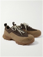 ROA - Katharina Leather-Trimmed Rubber and Mesh Hiking Sneakers - Brown