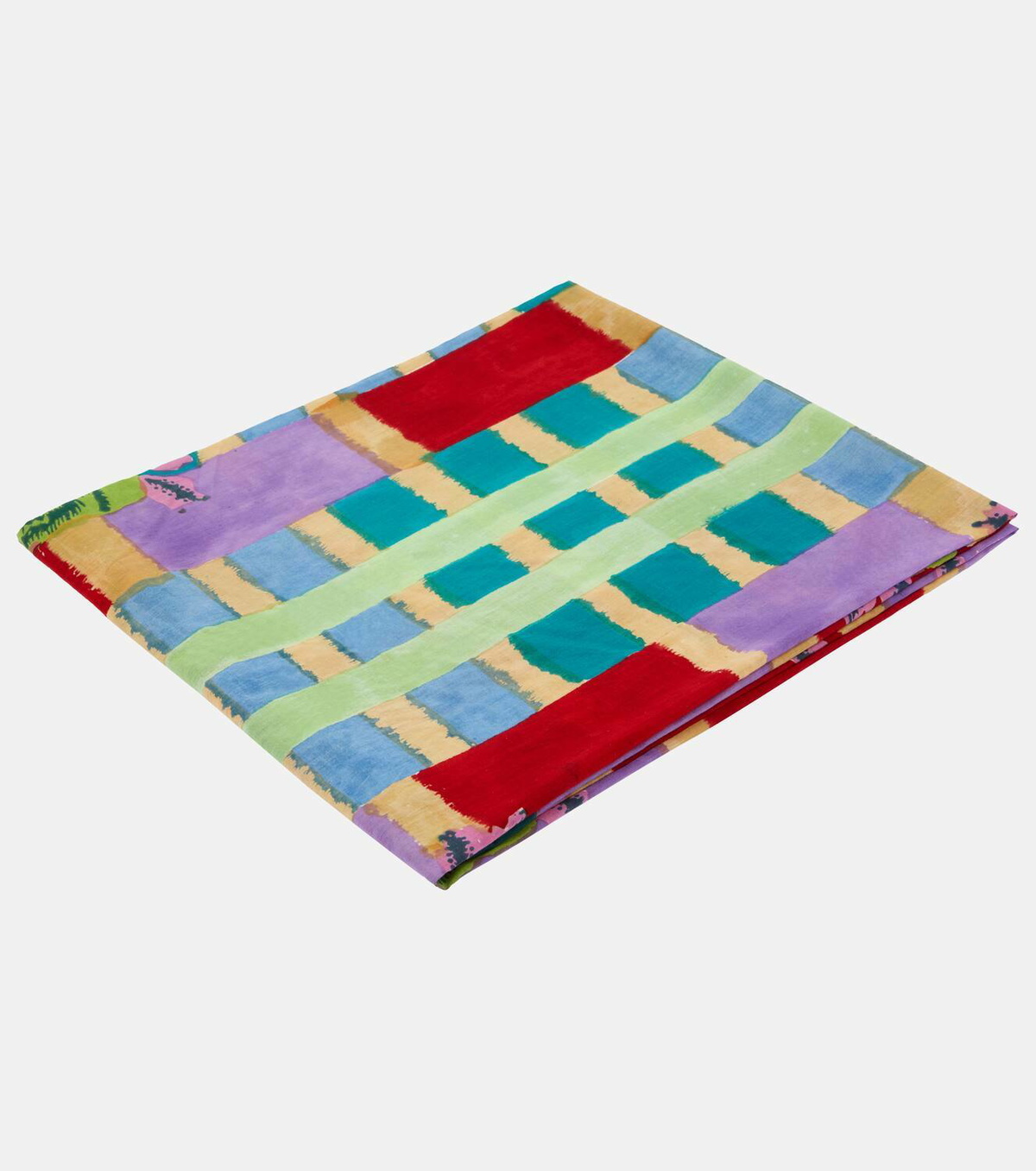 Lisa Corti Ankara Aqua muslin beach towel