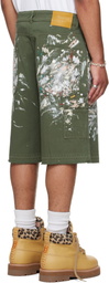 Gallery Dept. Green Platoon Painter Shorts