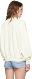 Alexander Wang Off-White Embossed-Logo Sweater