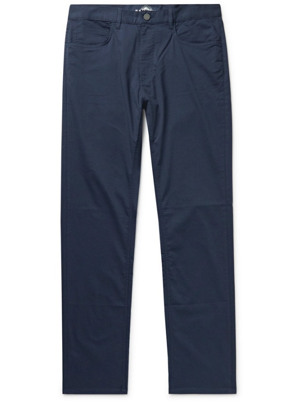 Photo: FAHERTY - Movement Slim-Fit Cotton-Blend Chinos - Blue