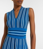 Max Mara Striped knitted midi dress