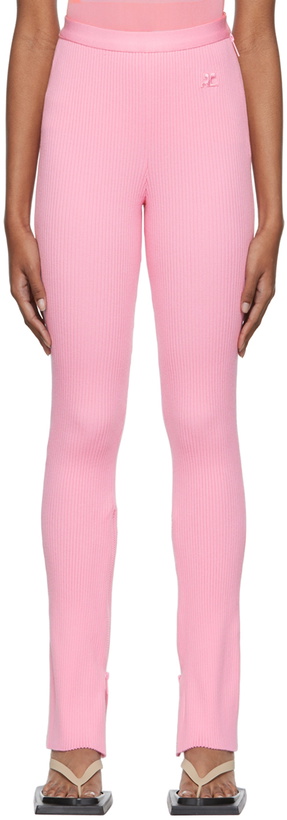 Photo: Courrèges Pink Rib Lounge Pants