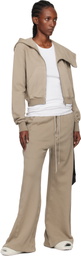 Rick Owens DRKSHDW Taupe Concordians Pusher Sweatpants