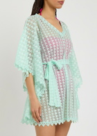 Melissa Odabash Petra Belted Cover-up Mini Dress - Mint - One Size