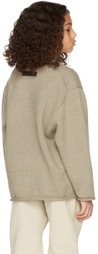 Essentials Kids Beige Big E Sweater