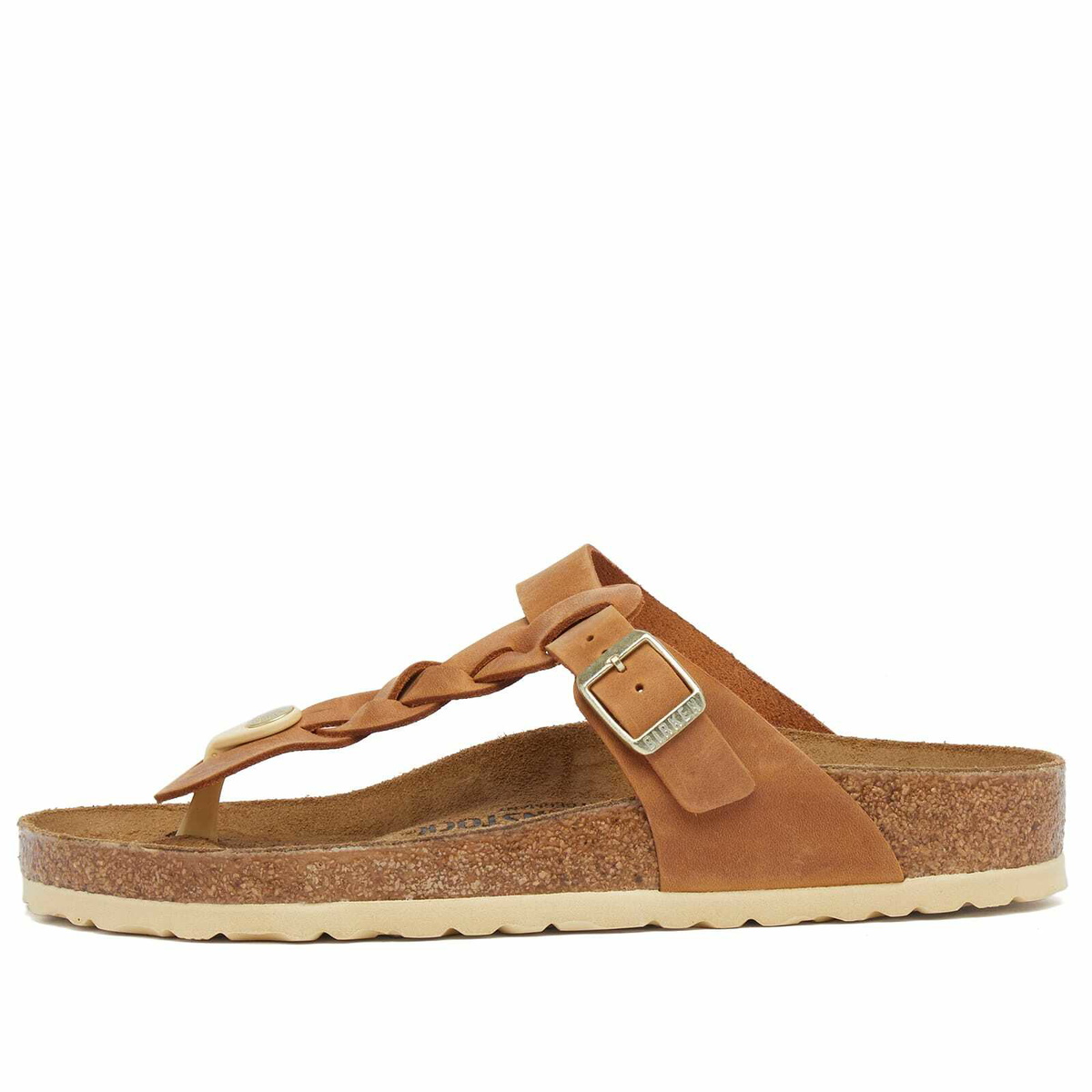 Birkenstock Women's Gizeh Braided in Cognac