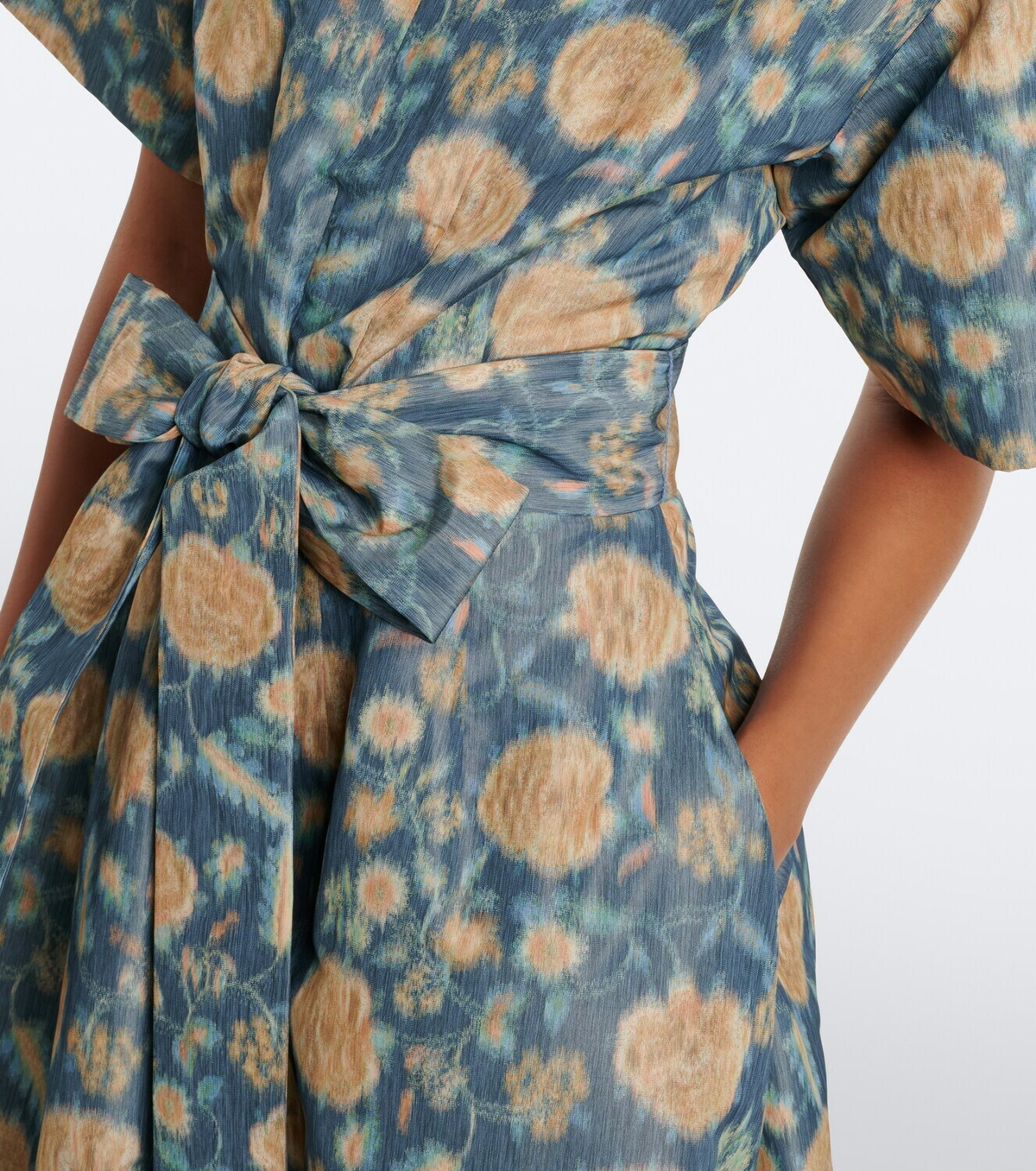 Markarian Margaretta belted floral gown