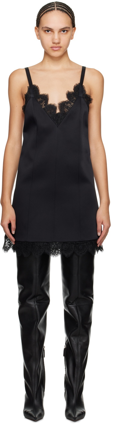 KHAITE Beryn Mini Dress (Black)