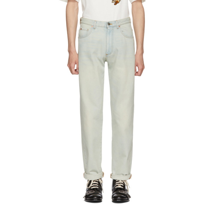 Photo: Gucci Blue Amour 80s Fit Jeans