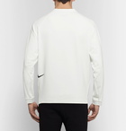 Nike - Appliquéd Stretch Cotton-Blend Jersey T-Shirt - Men - White