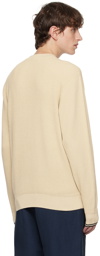 Fred Perry Beige Embroidered Sweater